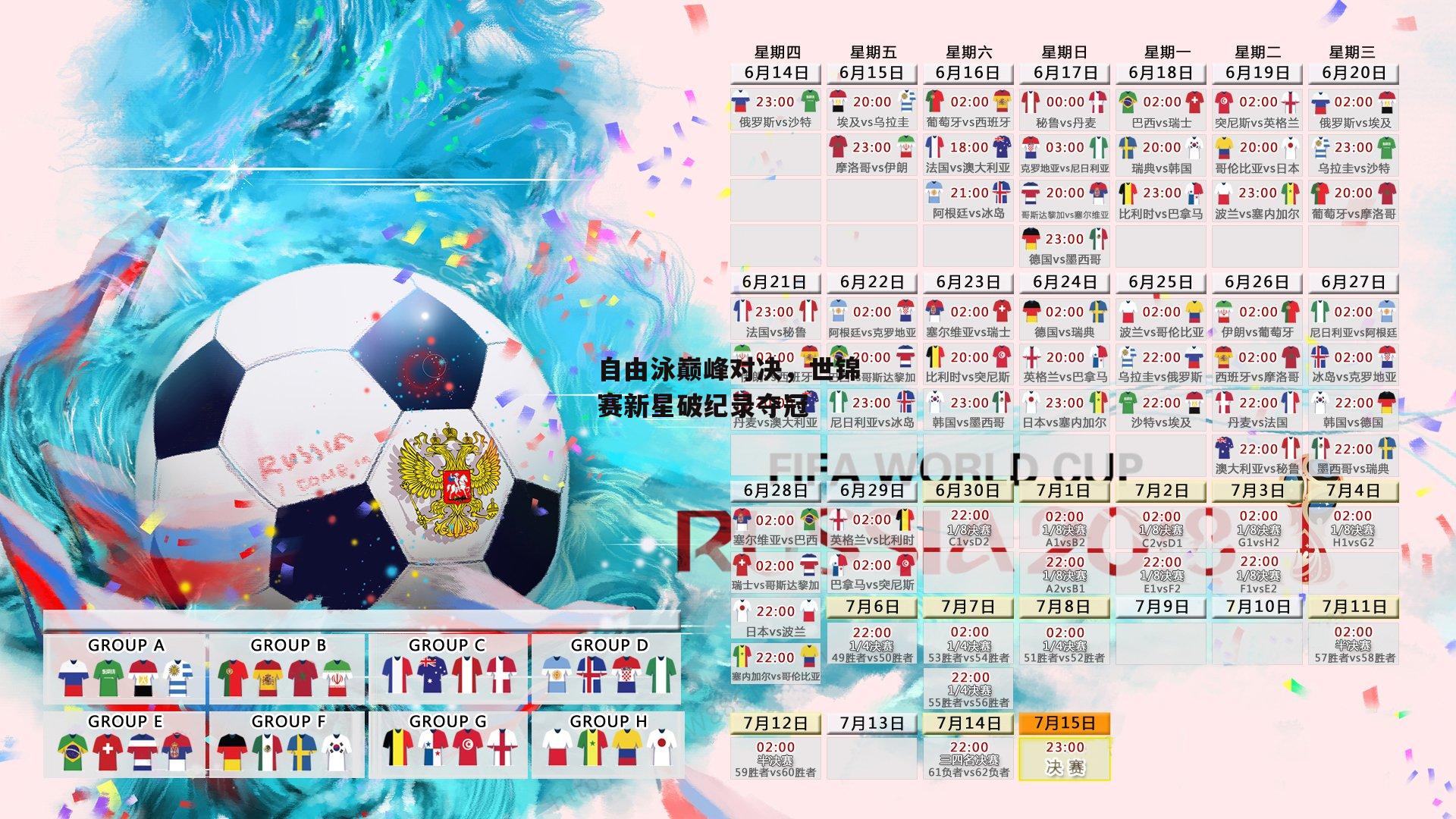 自由泳巅峰对决,世锦赛新星破纪录夺冠